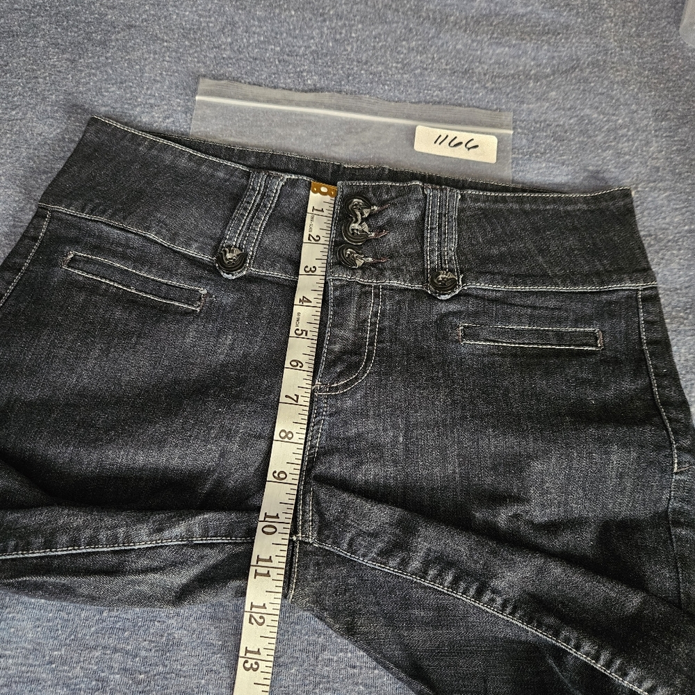 Kut From The Kloth Bermuda Blue Denim Shorts High-rise Size 12 - Picture 10 of 11